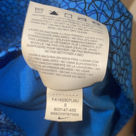 Nike Pro Dri-Fit 1/4 Zip Blue Dot - Picture 6 of 6